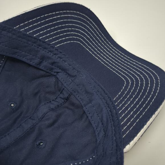 Outdoor Cap Snapback Mesh Back Trucker Hat Blue One Size Colorblock Blank - Picture 8 of 9